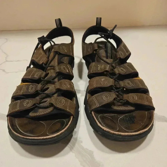 Keen Daytona Mens Leather Waterproof Open Toe Hiking Sandals Brown Size 12 - Picture 4 of 10